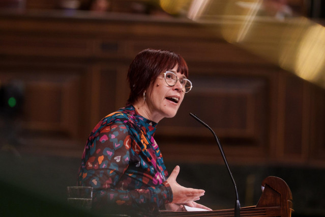 Archivo - La portavoz de Compromis en el Congreso, Águeda Micó, en el Congreso de los Diputados, a 14 de mayo de 2025, en Madrid (España).
