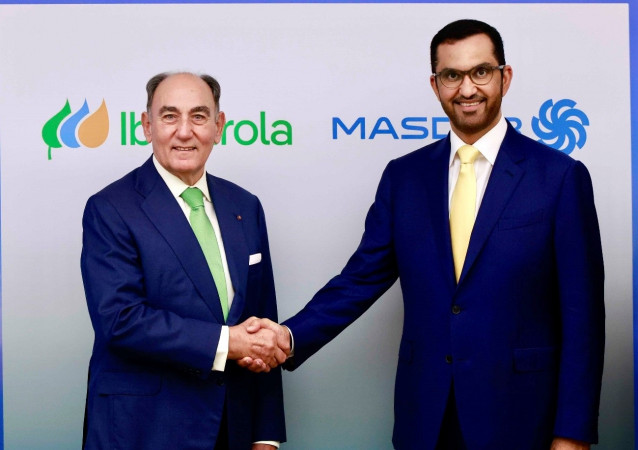 Ignacio Galán, presidente de Iberdrola Y Dr. Sultan Al Jaber, ministro De Industria y Tecnología Avanzada de los EAU y presidente de Masdar
