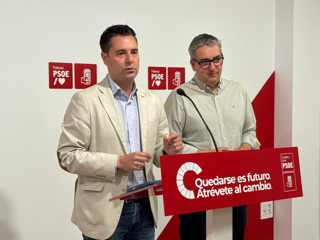 El secretario de Organización del PSOE de Castilla y León, Daniel de la Rosa, durante una rueda de prensa.