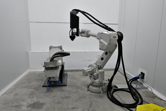 Archivo - Detalle de una máquina robótica