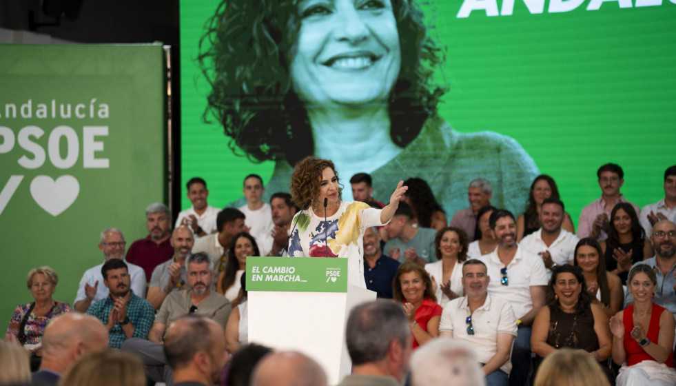 María Jesús Montero, este sábado en Jerez de la Frontera (Cádiz)