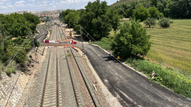 Obras de OHLA en la autopista ferroviaria Algeciras-Madrid-Zaragoza