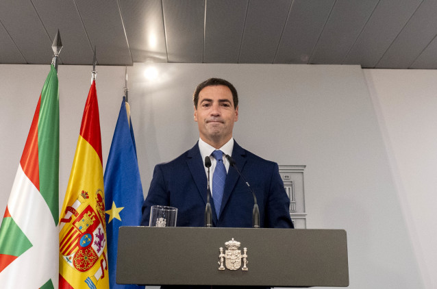 Archivo - El lehendakari Imanol Pradales, comparece tras una reunión con el presidente del Gobierno, en el Complejo de La Moncloa, a 20 de septiembre de 2024, en Madrid (España).