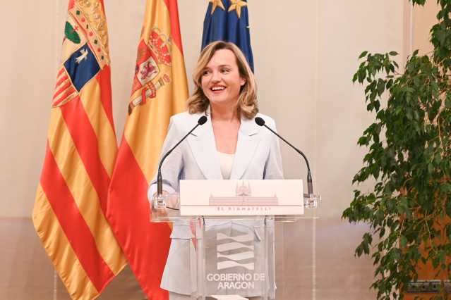 La secretaria general del PSOE Aragón, Pilar Alegría.