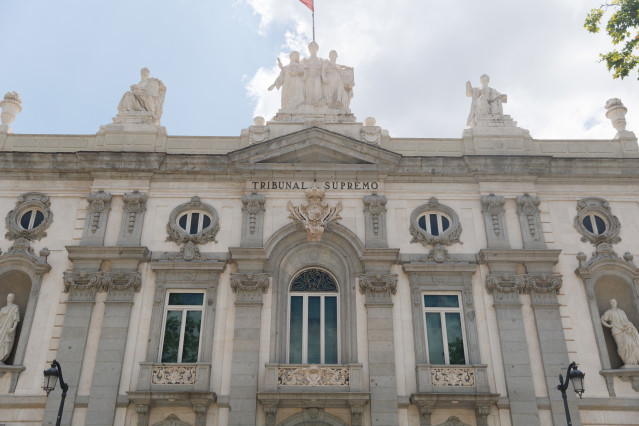 Archivo - Fachada del Tribunal Supremo.