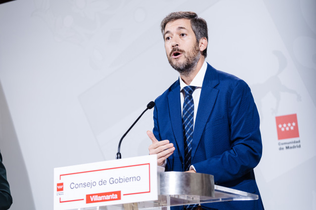 Archivo - El consejero de Presidencia, Justicia y Administración Local y portavoz del Gobierno regional, Miguel Ángel García Martín