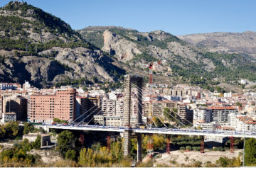 Archivo - Viaducto Fernando Reig en la carretera N-340, en Alcoy