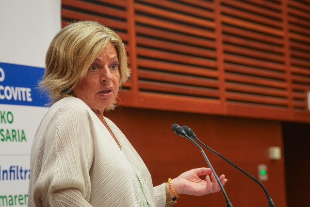 Archivo - La presidenta de COVITE, Consuelo Ordóñez, interviene durante el acto de entrega del Premio COVITE