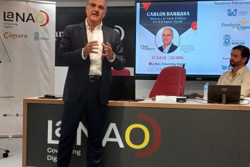 El vicepresidente ejecutivo de Energías Comerciales y Limpias de Moeve, Carlos Barrasa, en el Club Cámara.