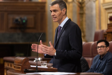 El presidente del Gobierno, Pedro Sánchez, interviene durante un pleno extraordinario, en el Congreso de los Diputados, a 9 de julio de 2025, en Madrid (España).
