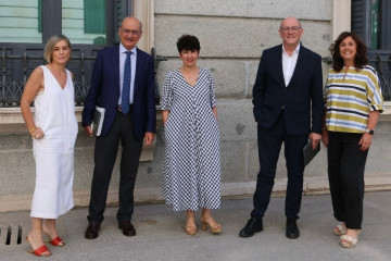 Los diputados del Grupo Vasco en el Congreso de los Diputados, en Madrid