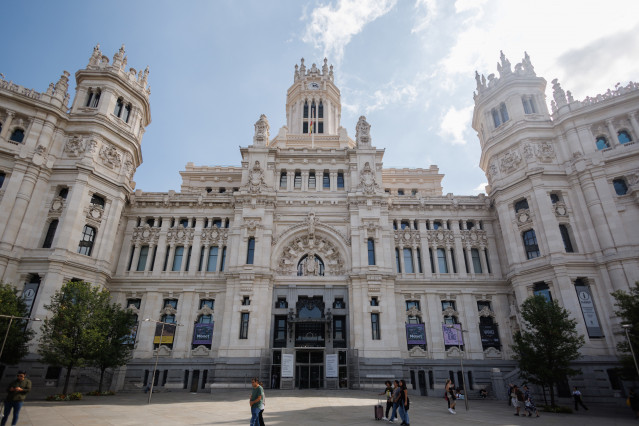 Archivo - Fachada de la sede del Ayuntamiento en Cibeles, a 15 de septiembre de 2023, en Madrid (España).