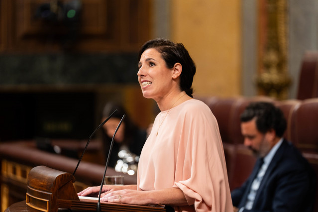Archivo - La diputada de VOX, Rocío de Meer, interviene durante una sesión plenaria, en el Congreso de los Diputados, a 10 de octubre de 2024, en Madrid (España). El Pleno del Congreso debate y vota el dictamen aprobado por la Comisión de Derechos Sociale