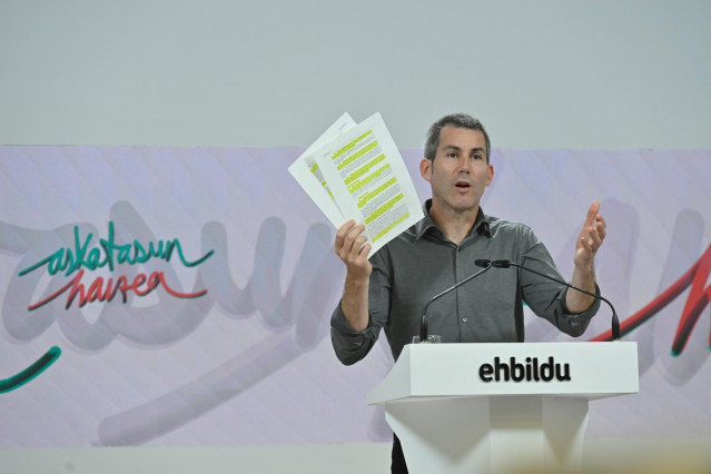 El secretario de Acción Política de EH Bildu, Arkaitz Rodriguez