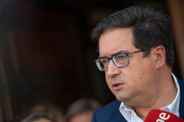 El secretario general del PSOE-M y ministro para la Transformación Digital y de la Función Pública, Óscar López.