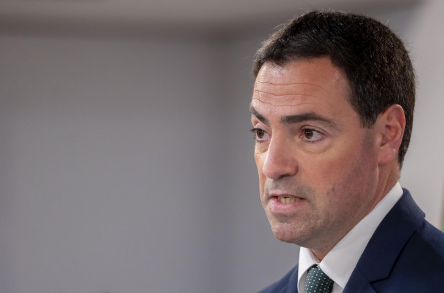 El lehendakari, Imanol Pradales, durante una rueda de prensa