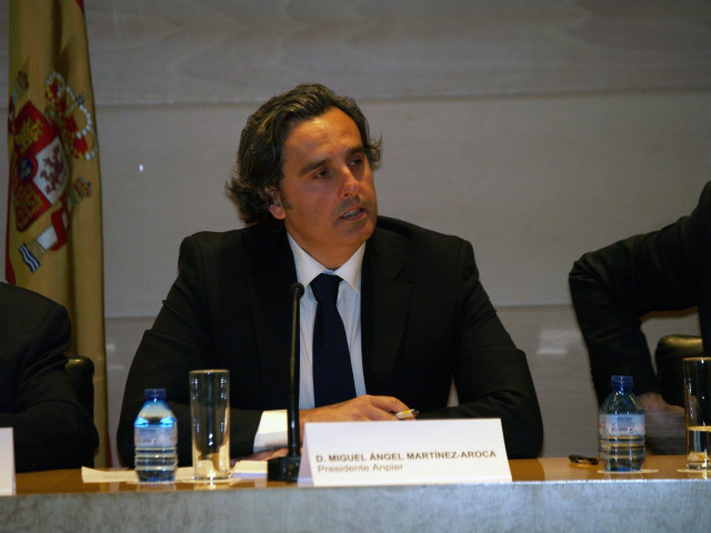 Archivo - El Presidente de Anpier, Miguel Ángel Martínez-Aroca.