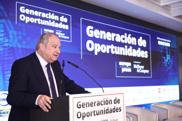 El ministro de Industria y Turismo, Jordi Hereu, protagoniza un encuentro del foro 'Generación de Oportunidades' de Europa Press, en el Hotel Rosewood Villa Magna, a 23 de julio de 2025, en Madrid (España).