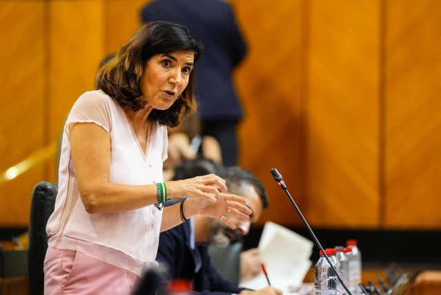 La consejera de Empleo, Rocío Blanco, en el Parlamento de Andalucía (Fotografía de archivo