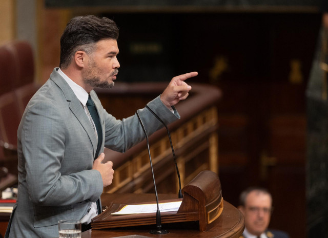 El portavoz de ERC en el Congreso, Gabriel Rufián.