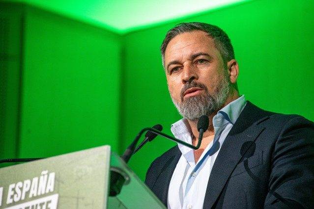 El líder de Vox, Santiago Abascal, a 29 de junio de 2025, en Madrid (España).