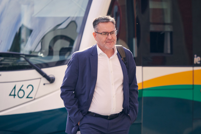Archivo - El consejero de Universidad, Innovación y Transformación Digital del Gobierno de Navarra, Juan Luis García, en una imagen de archivo