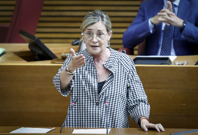 Archivo - La portavoz de Política Social del Grupo Popular (GPP) en Les Corts , Elena Bastidas