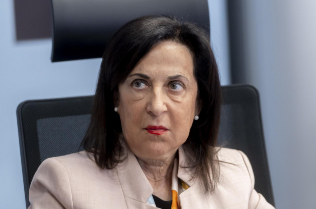La ministra de Defensa, Margarita Robles, a 1 de agosto de 2025, en Torrejón de Ardoz, Madrid (España).