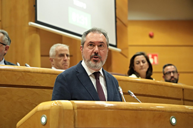 Archivo - El portavoz del PSOE en el Senado, Juan Espadas
