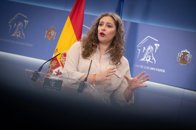 La portavoz del PP en el Congreso, Ester Muñoz, a 15 de julio de 2025, en Madrid (España).