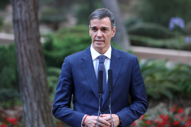 El presidente del Gobierno, Pedro Sánchez, a 29 de julio de 2025, en Palma de Mallorca, Islas Baleares (España).