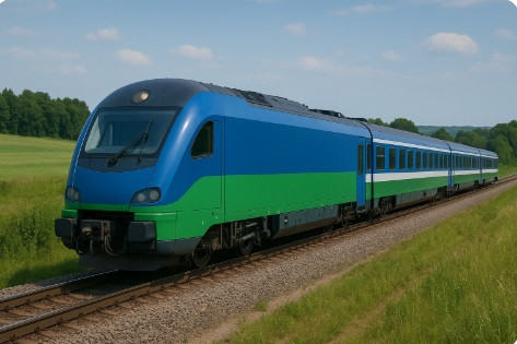 Locomotora propulsada por batería o hidrógeno verde