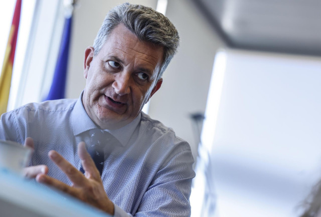 El conseller de Medio Ambiente, Infraestructuras y Territorio, Vicente Martínez Mus, durante una entrevista para Europa Press, a 21 de julio de 2025, en Valencia, Comunidad Valenciana (España).