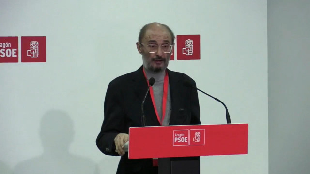Archivo - El expresidente de Aragón y exsecretario general del PSOE Aragón, Javier Lambán, en una imagen de archivo