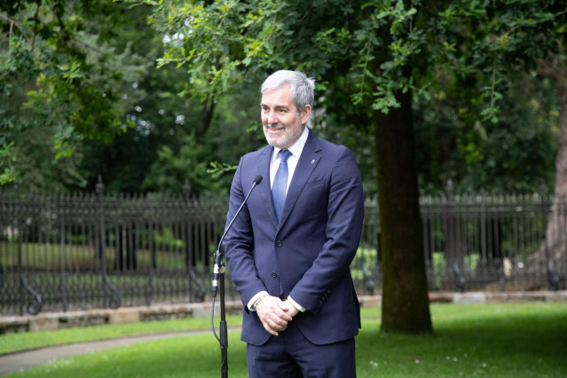 Archivo - El presidente de Canarias, Fernando Clavijo, ha destacado que el acto de jura del jeltzale Imanol Pradales como lehendakari representa 