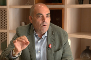El presidente de ATA, Lorenzo Amor, en una entrevista concedida a Europa Press.