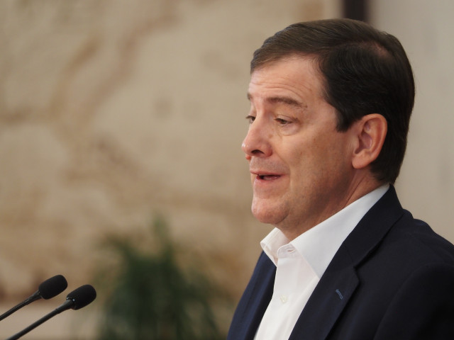 El presidente de la Junta de Castilla y León, Alfonso Fernández Mañueco