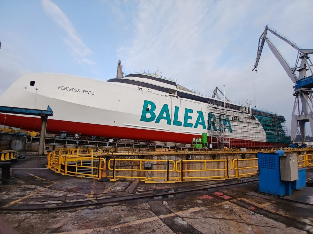 Imagen del 'fast ferry' Mercedes Pinto de Baleària