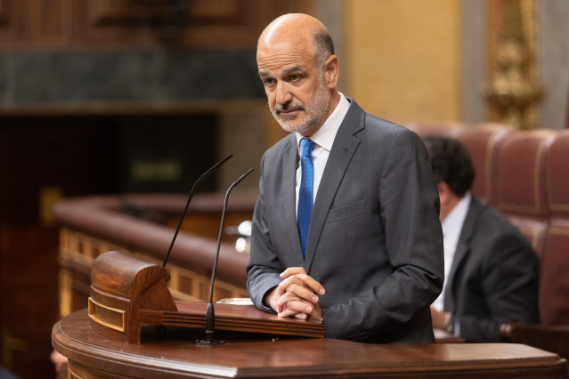 Archivo - El diputado de UPN Alberto Catalán.