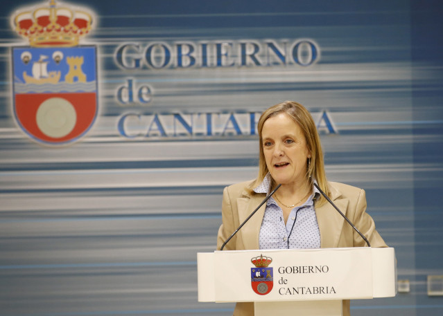 Archivo - La consejera de Presidencia del Gobierno de Cantabria, Isabel Urrutia