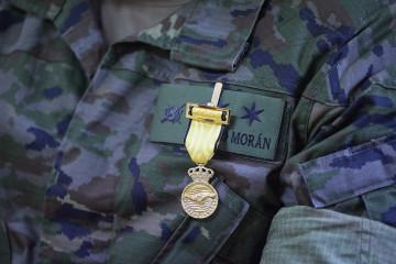 Condecoraciones a la Brigada ‘Guadarrama’ XII, en la base Militar ‘El Goloso’, a 25 de agosto de 2025, en Madrid (España) por su participación en las labores de apoyo con motivo de la dana e