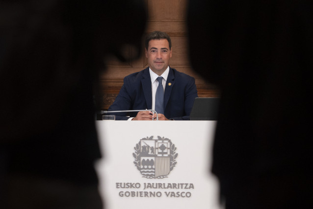 El lehendakari, Imanol Pradales, preside el primer Consejo del Gobierno vasco tras el periodo vacacional, en el Palacio de Miramar, a 28 de agosto de 2025, en San Sebastián, Guipúzcoa, País Vasco (España). El Gobierno Vasco arranca este jueves el nuevo cu