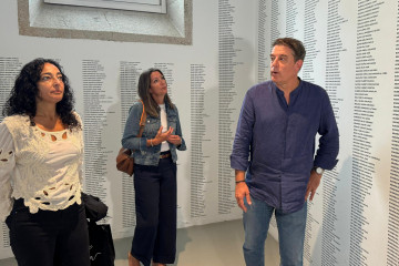 Gómez Besteiro en su vista a O Vello Cárcere de Lugo, a 28 de agosto de 2025.