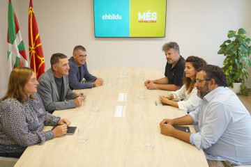 Reunión entre MÉS per Mallorca y Bildu.