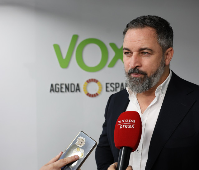 Archivo - El líder de VOX, Santiago Abascal