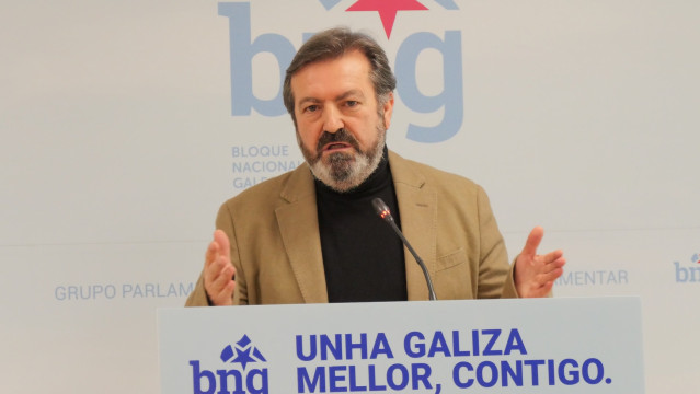 Archivo - El viceportavoz parlamentario del BNG, Luis Bará.