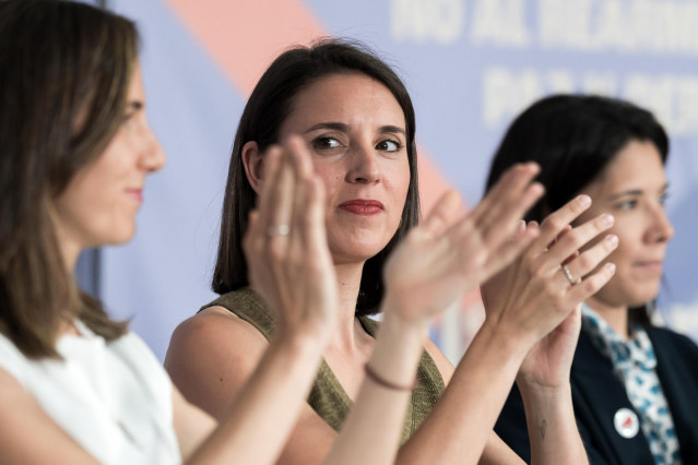 Archivo - La eurodiputada de Podemos Irene Montero.