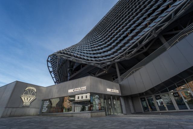 Exterior del Roig Arena durante la presentación del recinto Roig Arena, a 2 de septiembre de 2025, en València.