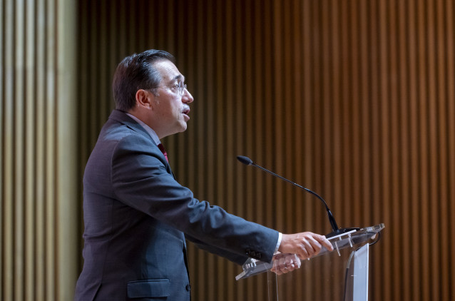 El ministro de Asuntos Exteriores, Unión Europea y Cooperación, José Manuel Albares, presenta  la Estrategia de Acción Exterior de España 2025-2028