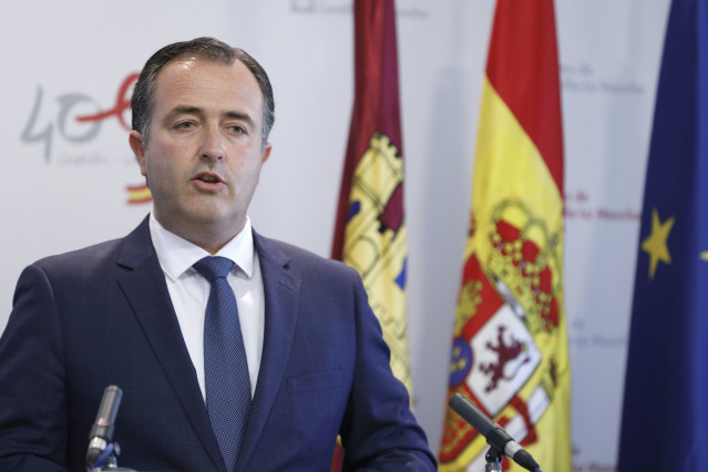 El presidente del Grupo Parlamentario VOX en las Cortes de Castilla-La Mancha, David Moreno, en una foto de archivo.